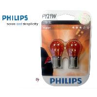 Ampoules BA 12V 10 ampoules PY21W 12V 21W - BAU15S Orange