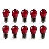 Ampoules BA 12V 10x Ampoules 12V BAU15S 21W - Rouge