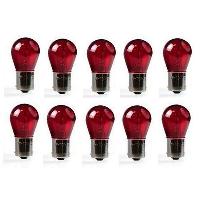 Ampoules BA 12V 10x Ampoules 12V BAU15S 21W - Rouge Ampoules BA 12V 10x Ampoules 12V BAU15S 21W - Rouge