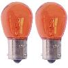 Ampoules BA 12V 2 Ampoules BA15S - 12V 21W - Eclairage orange