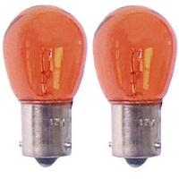 Ampoules BA 12V 2 Ampoules BA15S - 12V 21W - Eclairage orange