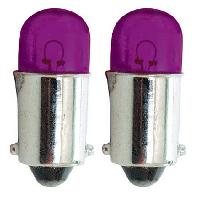 Ampoules BA 12V 2 Ampoules BA9S 12V 4W - Eclairage Violet
