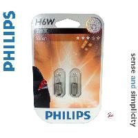 Ampoules BA 12V 2 ampoules H6W - 12V - 6W - BAX9S - 30 de plus