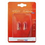 Ampoules Wedgebase - Veilleuses Ampoules Halogenes Wy5W T10 12V 5W Orange -Blister- X 2 Mtech