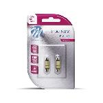Ampoules Wedgebase - Veilleuses Ampoules Led X 2 - Navette C5W 36Mm 9Xsmd5630 Blanc -L815W Platinum-