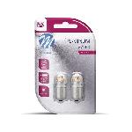 Ampoules BA 12V Ampoules Led X 2 - R5W. 12-24V 5X2835Smd 1W. Canbus. Blanc -Lb833W-02B Platinum-