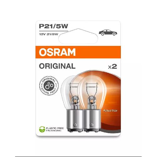 Ampoules BA 12V Ampoules Osram Original P21-5W X2 12V Eco Packaging