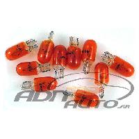 Ampoules Wedgebase - Veilleuses 10 Ampoules T10 - 12V - 3W - Wedgebase - W2.1w9.5D - Orange