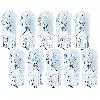 Ampoules Wedgebase - Veilleuses 10 Ampoules T10 - 12V 5W - Wedgebase - W2.1x9.5D 2800K - Blanc
