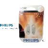 Ampoules Wedgebase - Veilleuses 10 ampoules W5W Vision - 12V - 5W - Blanc - Philips - Homologue