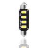 Ampoules Wedgebase - Veilleuses 2 Ampoules LED Canbus C5W 12V 2.3W 42mm Blanc