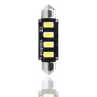 Ampoules Wedgebase - Veilleuses 2 Ampoules LED Canbus C5W 12V 2.3W 42mm Blanc