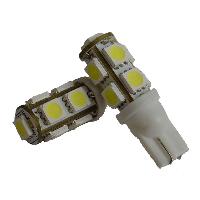 Ampoules Wedgebase - Veilleuses 2 Ampoules LED T10 12V 1.9W Blanc
