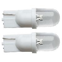 Ampoules Wedgebase - Veilleuses 2 Ampoules LED T10 Wedgebase - 12V - Feux de position - Blanc