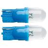 Ampoules Wedgebase - Veilleuses 2 Ampoules LED T10 Wedgebase - 12V - Feux de position - Bleu