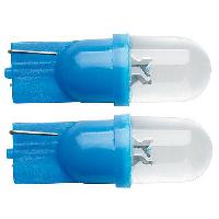Ampoules Wedgebase - Veilleuses 2 Ampoules LED T10 Wedgebase - 12V - Feux de position - Bleu