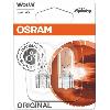 Ampoules Wedgebase - Veilleuses 2 ampoules navette W3W 12V OSRAM -blister- x10