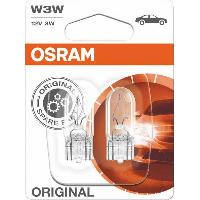 Ampoules Wedgebase - Veilleuses 2 ampoules navette W3W 12V OSRAM -blister- x10