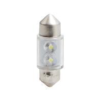 Ampoules Wedgebase - Veilleuses 2 ampoules navettes a LED Blanches 31 mm 12V 0.25W