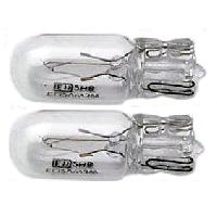 Ampoules Wedgebase - Veilleuses 2 Ampoules T10 - 12V 3W 2800K - Wedgebase - W2.1x9.5D - Blanc