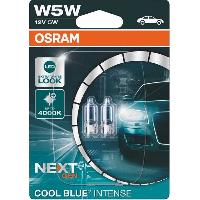 Ampoules Wedgebase - Veilleuses 2 ampoules W5W Cool Blue Intense 12V OSRAM x10
