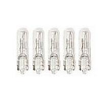 Ampoules Wedgebase - Veilleuses 5 Ampoules T5 12V 1.2W W2x4.6d Wedgebase clignotant et tableau de bord blanc