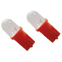 Ampoules Wedgebase - Veilleuses Ampoule de rechange T10 rouge 5W 2p
