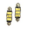 Ampoules Wedgebase - Veilleuses Ampoules Led X 2 Canbus - Navette C5W 41Mm 9Xsmd5630 Blanc