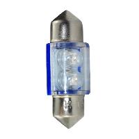 Ampoules Wedgebase - Veilleuses FLUX 2 ampoules navettes a LED - Bleues - 31mm - 12V - 0.25W