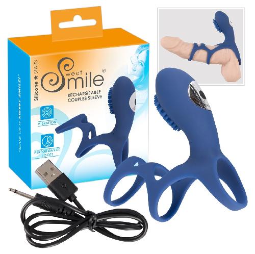 Anneaux et cockrings Anneau Vibrant Rechargeable Smile Couple