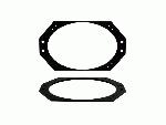 Entretoises Jeep Anneaux de haut-parleur Compatible avec Jeep Wrangler -TJ- 1996-2007 4x6 pouces
