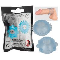 Anneaux et cockrings 2 anneaux de penis - Bleu -