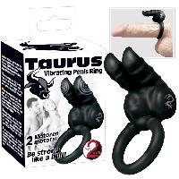 Anneaux et cockrings Cockring vibrant Taurus noir 2 moteurs