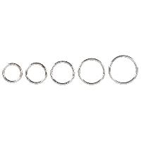 Anneaux et cockrings Ensemble 5 anneaux compatible avec penis - Argent - D3.1-5cm