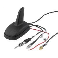 Antenne Antenne Aileron de requin AM FM GPS GSM DIN FME-A SMA-A noir 12VDC 2.15dBi