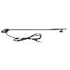 Antenne Antenne pilier AM FM universelle DIN noire 118 cm