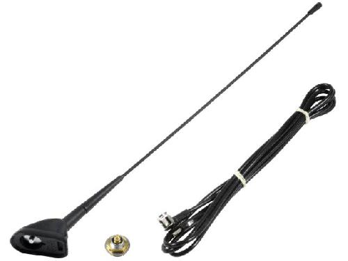 Antenne Antenne de toit 0.431m AM FM compatible avec Fiat 2.53m droite 14.5x16.5mm