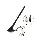 Antenne de toit AM-FM DAB-DAB+ inclination 60 degres 12V 20cm