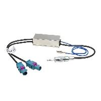 Antenne et adaptateurs de Roger Adaptateur Antenne 2xFakra M Din M Amplifie compatible avec AUDI SEAT SKODA VW