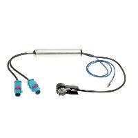 Antenne et adaptateurs de Roger Adaptateur antenne ISO 2x Fakra Z Alimentation fantome compatible avec Seat VW Skoda ap02