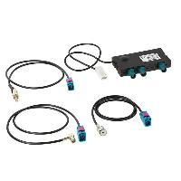 Antenne et adaptateurs de Roger Kit adaptateur antenne amplifie AM FM - DAB DAB+ Fakra SMB Faisceaux Fakra F DIN ISO