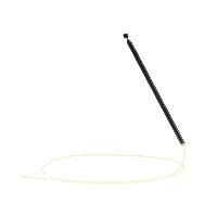 Antenne Fouet de remplacement pour antenne automatique AM-FM 79cm noir