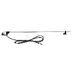 Antenne pilier universelle AM FM DIN chromee 118cm
