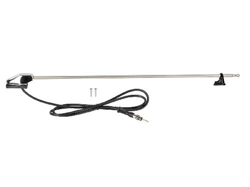 Antenne Antenne pilier universelle AM FM DIN chromee 118cm