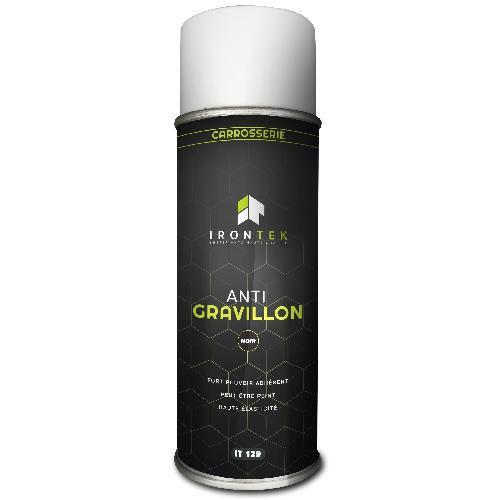 Peinture Auto Antigravillons Noir Aerosol 400Ml Irontek