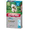 Antiparasitaire - Pipette - Lotion - Collier - Pince - Spray -shampoing - Crochet Tique ADVANTIX Chien Solution Antiparasitaire Petite Race 4 a 10kg 4 pipettes