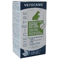 Antiparasitaire - Pipette - Lotion - Collier - Pince - Spray -shampoing - Crochet Tique VETOCANIS Comprimés contre les Vers intestinaux pour Chien et Chat - Boite de 30 comprimés