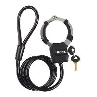 Antivol Antivol a Clé avec Menotte - Master Lock 8275EURDPRO - 1m - Idéal pour trottinettes - Noir