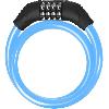 Antivol Antivol trottinette et velo - BEEPER - Cable 60 cm - Code 4 chiffres - Bleu
