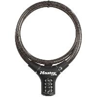 Antivol Antivol Vélo - MASTER LOCK - 8229EURDPRO - 90 cm de câble - Noir - Acier torsadé